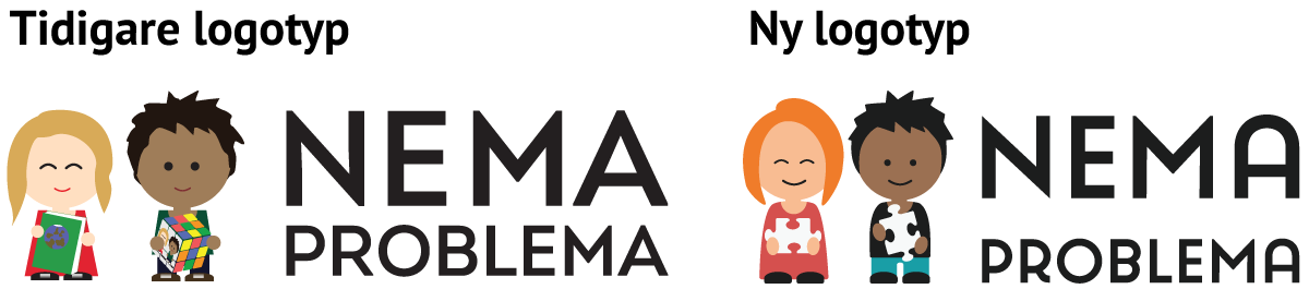 Nema Problema gammal och ny logotyp